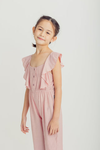 Rose Ruffle Trim Jumpsuit Kids - Mossimo PH