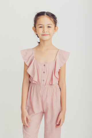 Rose Ruffle Trim Jumpsuit Kids - Mossimo PH