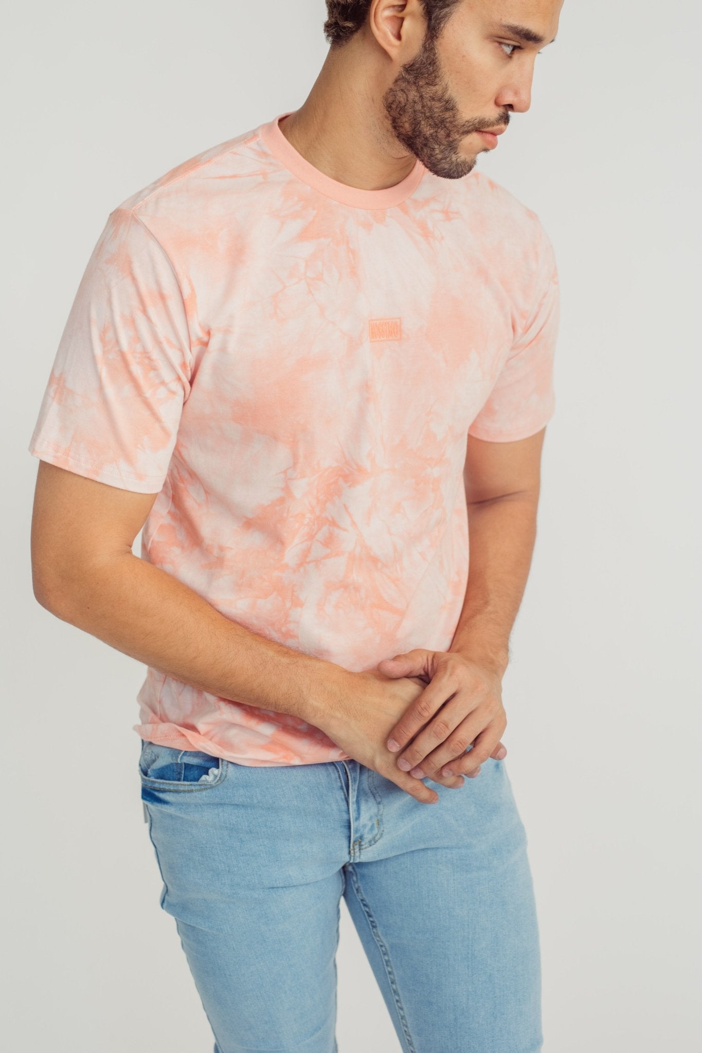 Round Neck Tie Dye with High Density Print Comfort Fit Tee - Mossimo PH