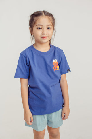Royal Blue Elmo Sesame Street Front & Back Print Kids Tshirt - Mossimo PH