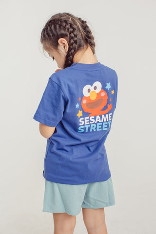 Royal Blue Elmo Sesame Street Front & Back Print Kids Tshirt - Mossimo PH