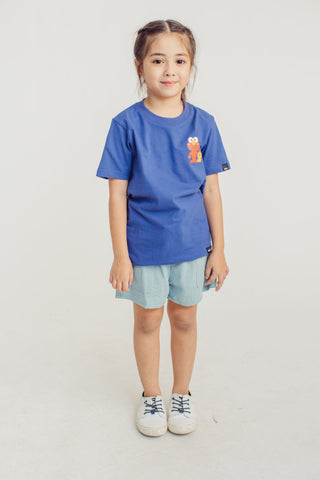 Royal Blue Elmo Sesame Street Front & Back Print Kids Tshirt - Mossimo PH