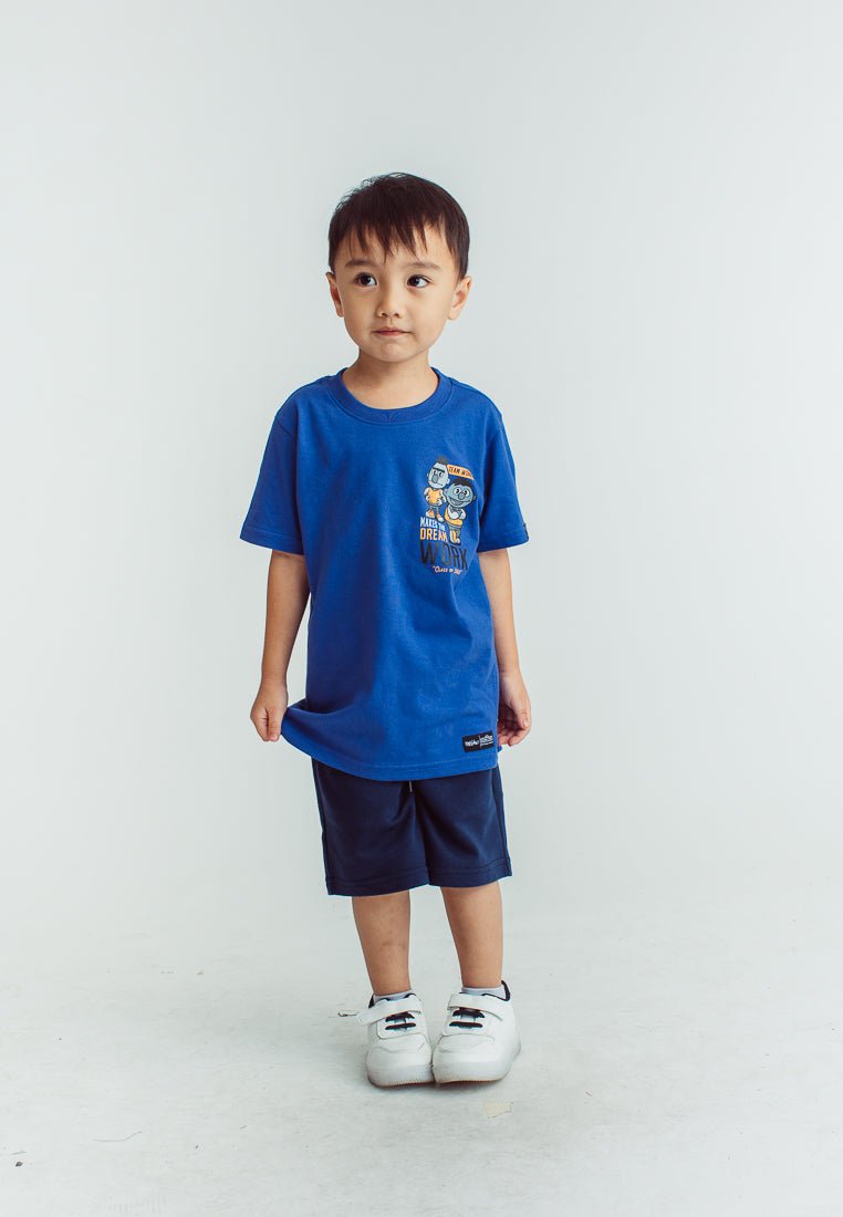 Royal Blue Sesame Street Kids Basic Tshirt with Flat Print - Mossimo PH