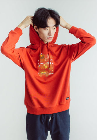 Rust Sesame Street with Group Boxed Design Long Sleeves Hoodie - Mossimo PH