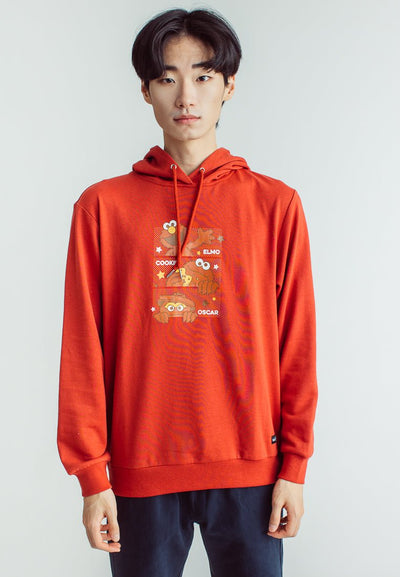 Rust Sesame Street with Group Boxed Design Long Sleeves Hoodie - Mossimo PH