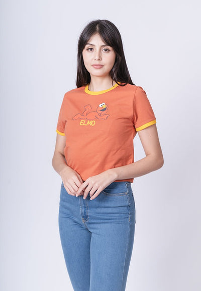 Rust with Elmo Soft Touch and High Density Print Classic Fit Tee - Mossimo PH