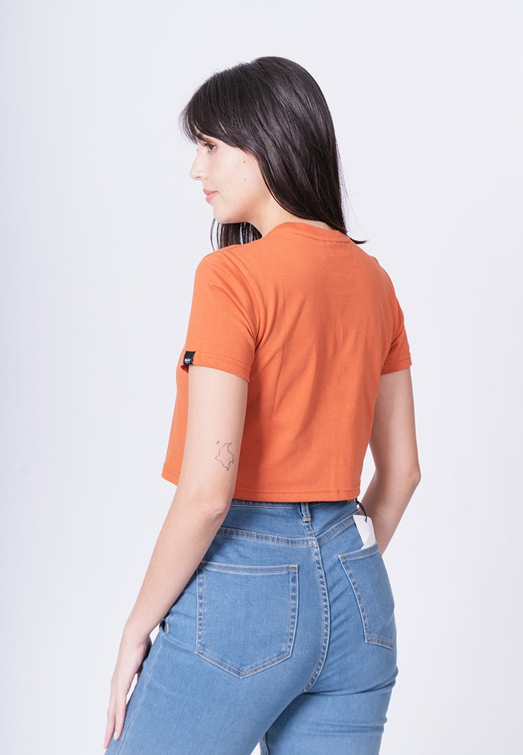 Rust with Mossimo Flat Print Vintage Cropped Fit Tee - Mossimo PH