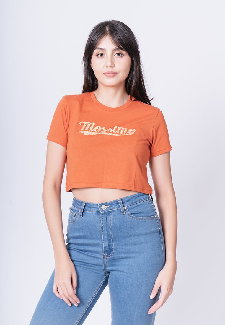 Rust with Mossimo Flat Print Vintage Cropped Fit Tee - Mossimo PH