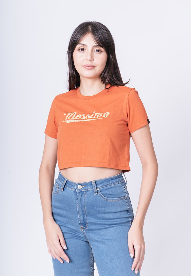 Rust with Mossimo Flat Print Vintage Cropped Fit Tee - Mossimo PH
