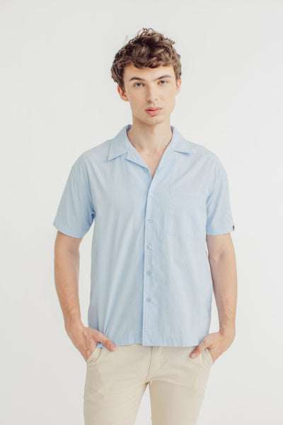 Ryan Light Blue Woven Button Down - Mossimo PH