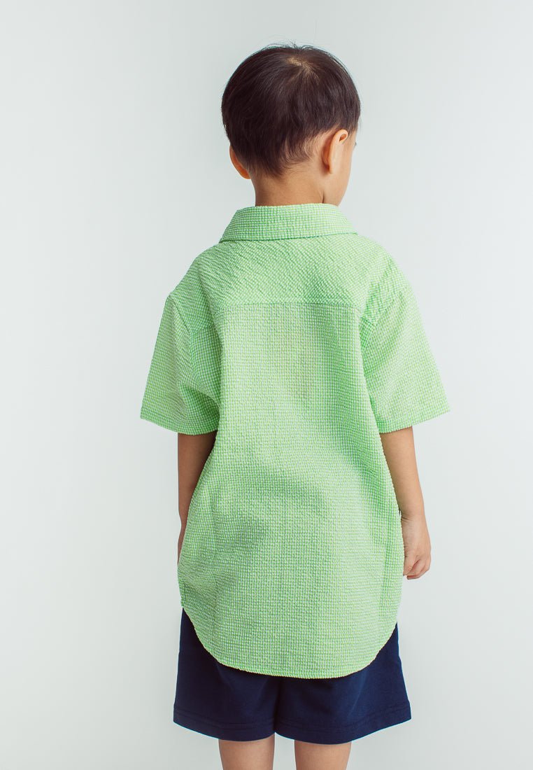 Seacrest Boys Short Sleeve Checkered Shirt - Mossimo PH