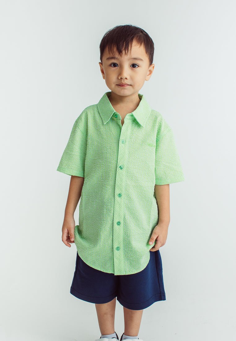 Seacrest Boys Short Sleeve Checkered Shirt - Mossimo PH