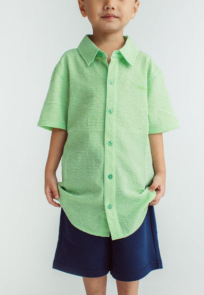 Seacrest Boys Short Sleeve Checkered Shirt - Mossimo PH