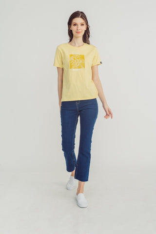 Semi Flared High Split Hem Jeans - Mossimo PH