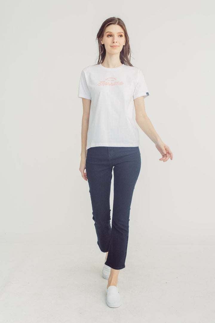 Semi Flared High Split Raw Hem Jeans - Mossimo PH