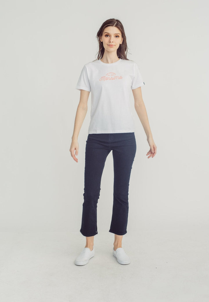 Semi Flared High Split Raw Hem Jeans - Mossimo PH