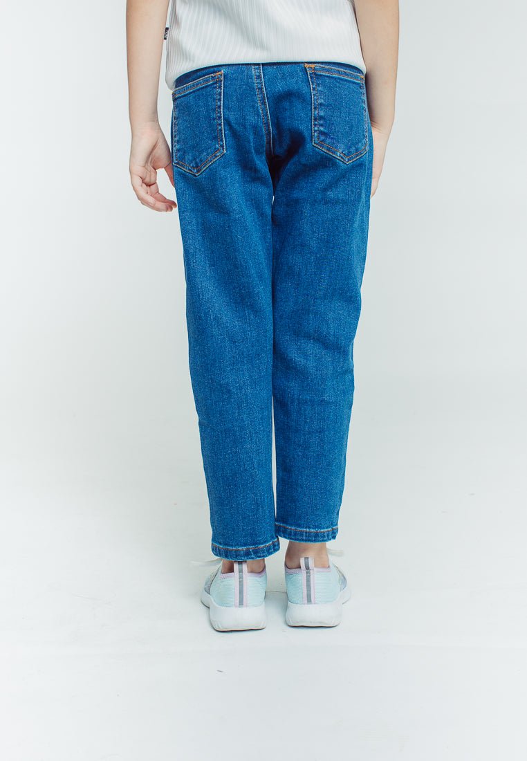 Shane Medium Blue Girls Slim Fit Five Pocket Jeans - Mossimo PH