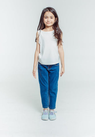 Shane Medium Blue Girls Slim Fit Five Pocket Jeans - Mossimo PH