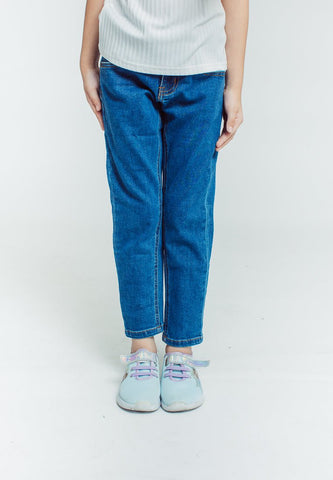 Shane Medium Blue Girls Slim Fit Five Pocket Jeans - Mossimo PH
