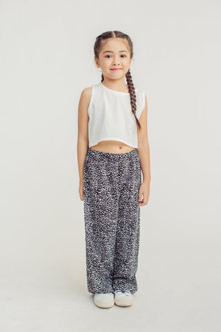 Shiela Black White Printed Two Piece Girls Set Kids - Mossimo PH