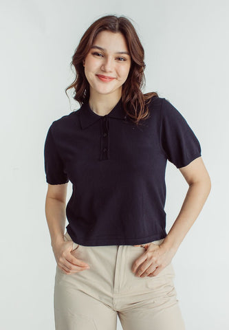 Sophia Classic Fit Flat Knit Polo Shirt - Mossimo PH