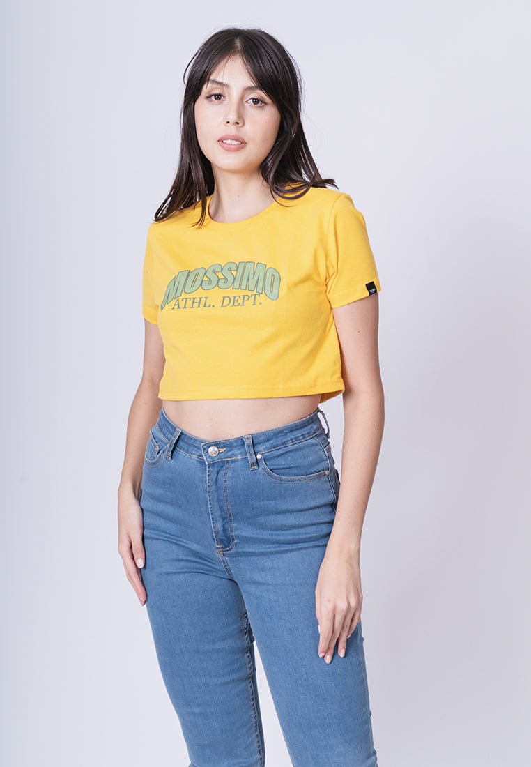 Spectra Yellow with Mossimo Soft Touch and High Density Print Super Cropped Fit Tee - Mossimo PH