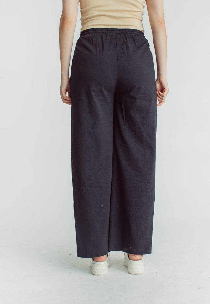 Stacy Black Wide Leg High Waist with Drawstring on Waistband - Mossimo PH