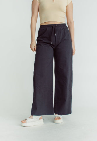 Stacy Black Wide Leg High Waist with Drawstring on Waistband - Mossimo PH
