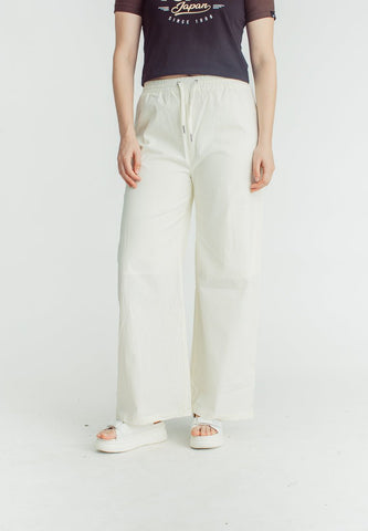 Stacy Cream Wide Leg High Waist with Drawstring on Waistband - Mossimo PH