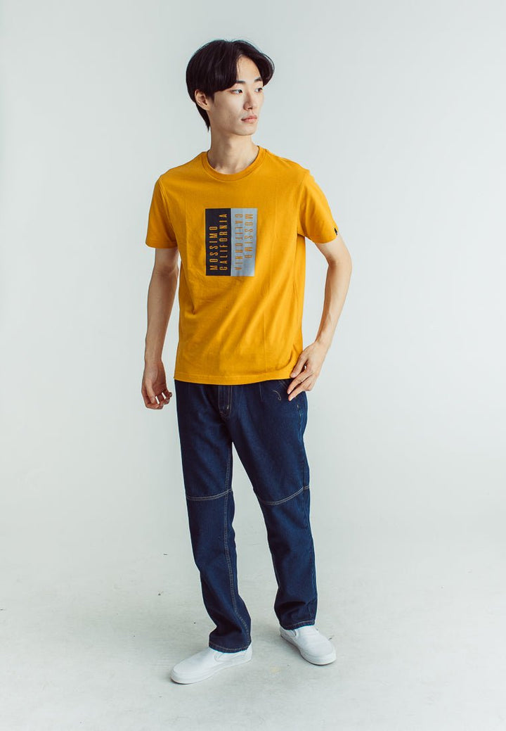 Sunflower Muscle Fit Basic Round Neck Tee with Flat Print - Mossimo PH