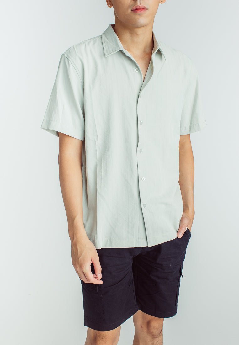 Thomas comfort Fit Stripes Short Sleeves Button Down - Mossimo PH