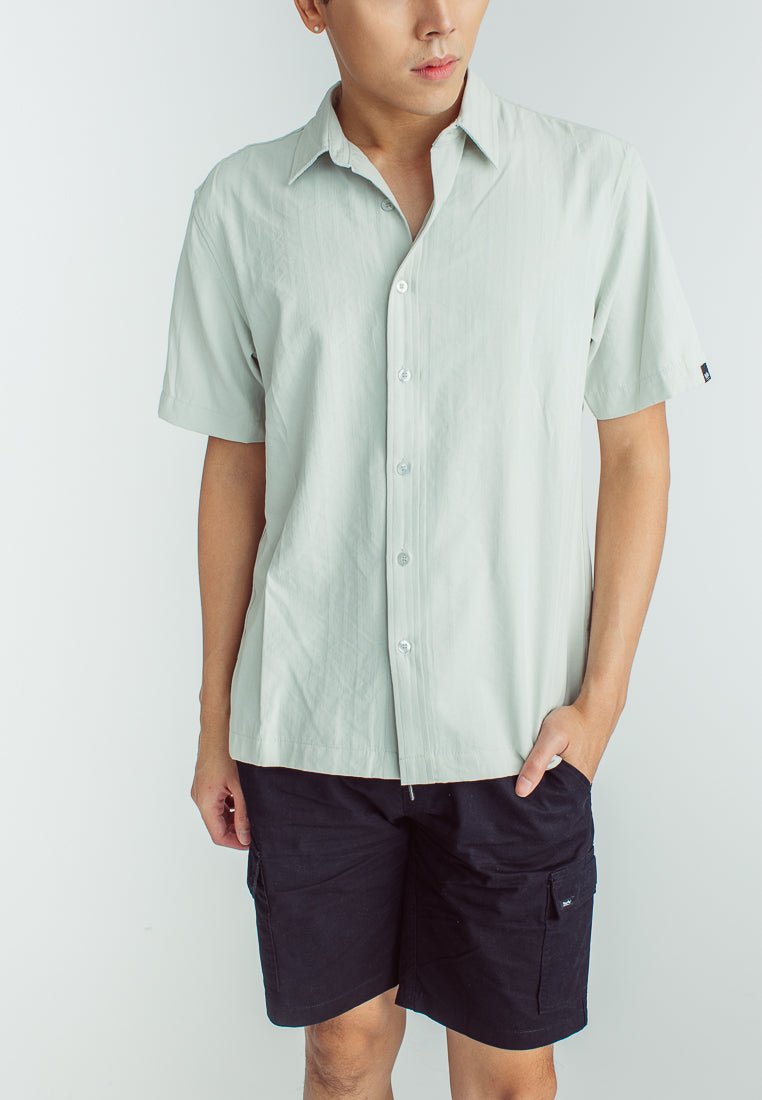 Thomas comfort Fit Stripes Short Sleeves Button Down - Mossimo PH