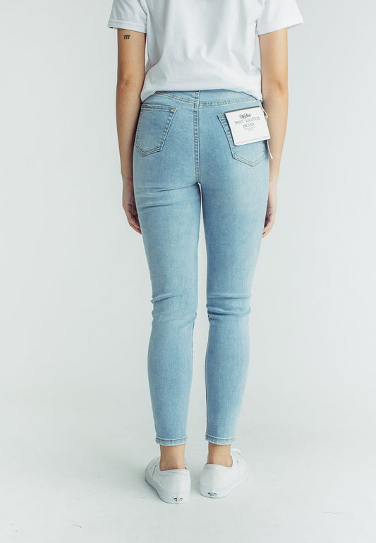 Tiffany Light Blue Most Wanted Basic Five Pocket Skinny High Jeans - Mossimo PH
