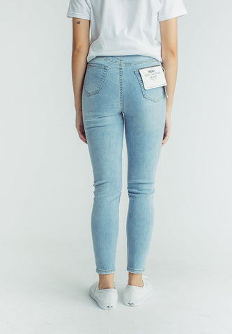 Tiffany Light Blue Most Wanted Basic Five Pocket Skinny High Jeans - Mossimo PH