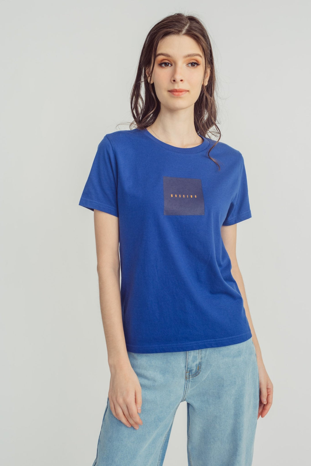 Twilight Blue with Mossimo Boxed Design Classic Fit Tee - Mossimo PH