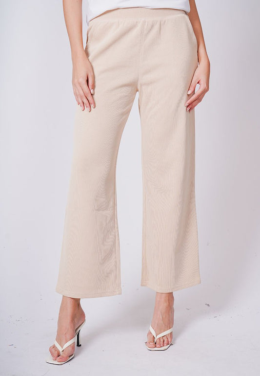 Valerie Beige Straight Cut High Pants - Mossimo PH