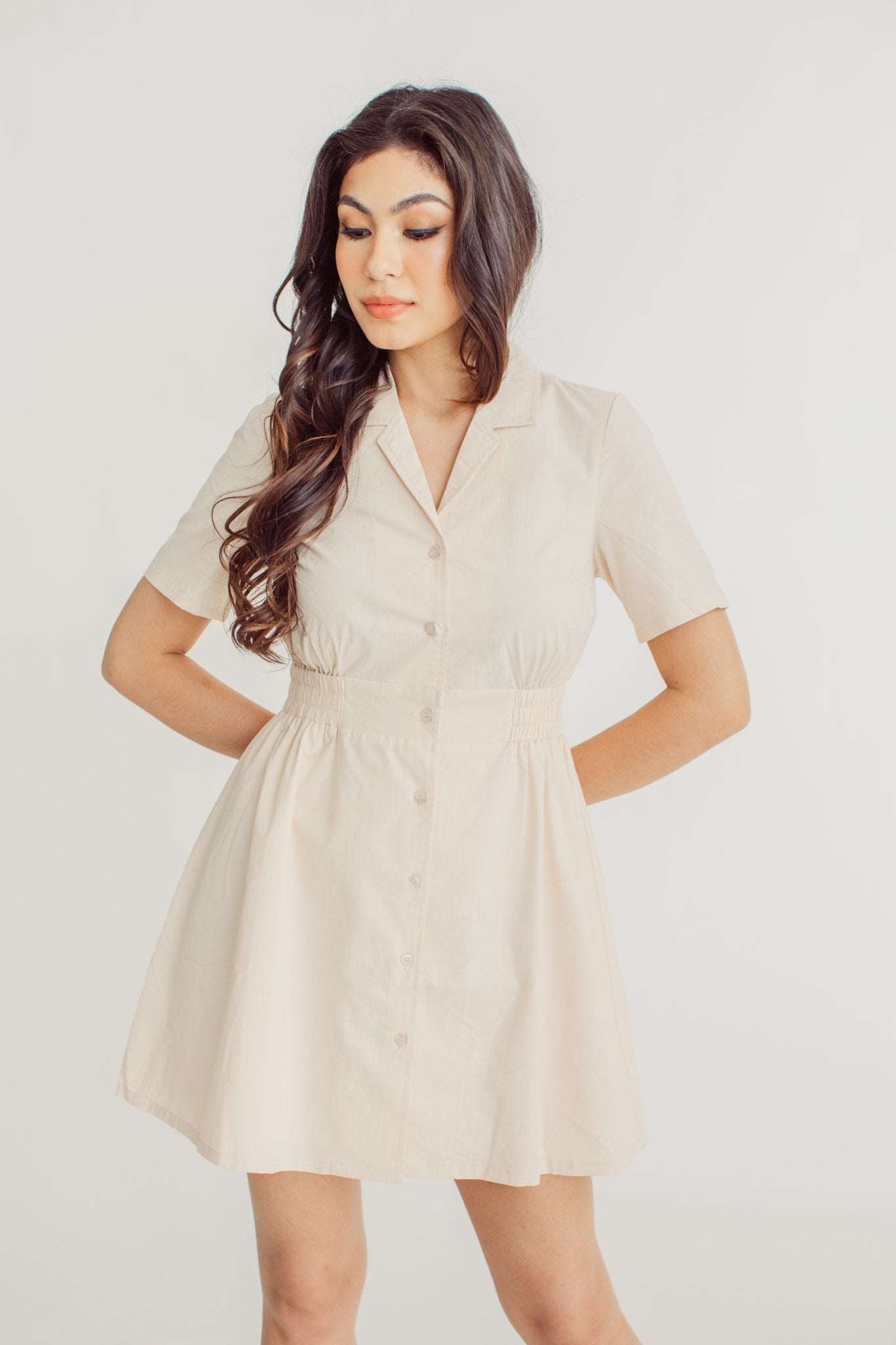 Vanessa Button Down with Cinched Waist Dress - Mossimo PH