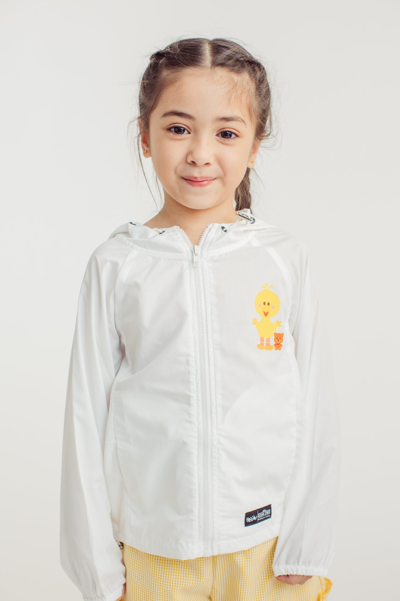 White Big Bird Kids Jacket with Carry on Pouch - Mossimo PH