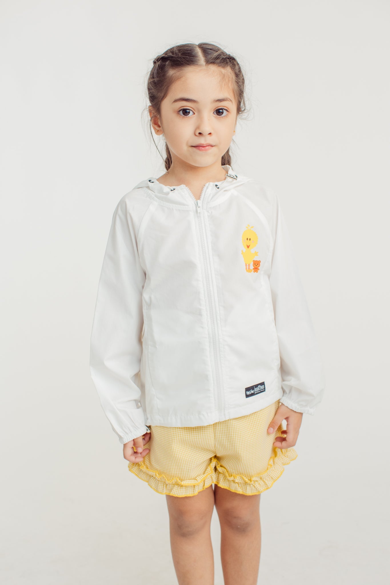 White Big Bird Kids Jacket with Carry on Pouch - Mossimo PH