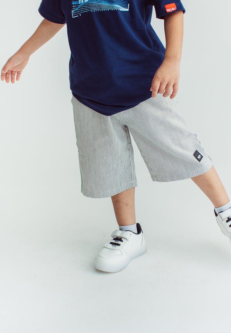 White Blue Boys Stripes Shorts Woven Kids - Mossimo PH