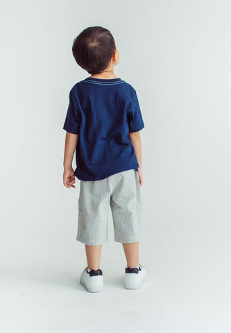 White Blue Boys Stripes Shorts Woven Kids - Mossimo PH