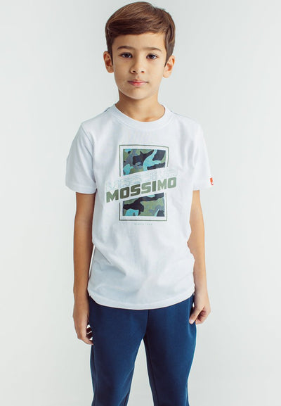 White Camouflague Boys Basic Graphics T-shirt - Mossimo PH