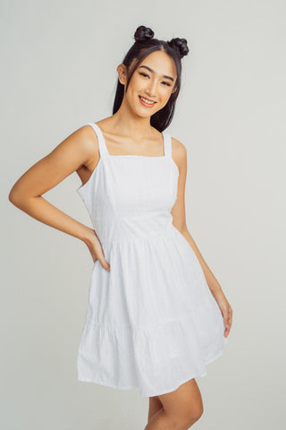 White Fashion Bustier Midi Dress - Mossimo PH