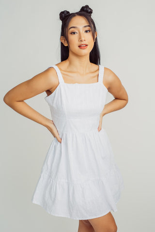 White Fashion Bustier Midi Dress - Mossimo PH