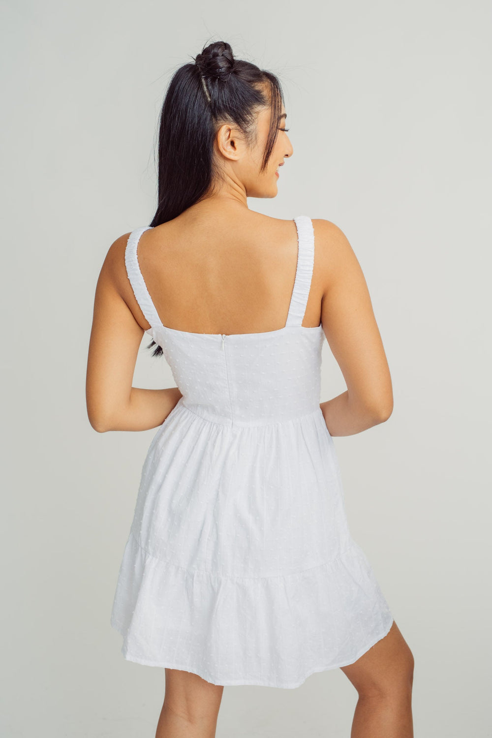 White Fashion Bustier Midi Dress - Mossimo PH