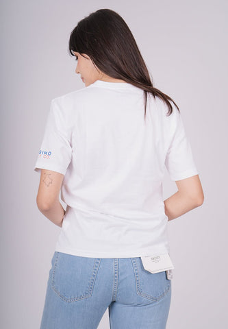 White Mossimo Supply Co with Rounded Flag Flat Print Modern Fit Tee - Mossimo PH