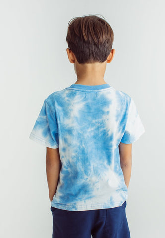 White Navy Tie Dye Shirt and Short Set - Mossimo PH