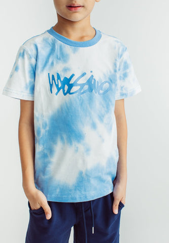 White Navy Tie Dye Shirt and Short Set - Mossimo PH