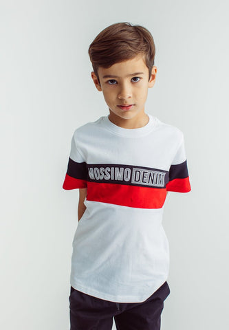 White Red Boys Color Block Shirt and Short Set Kids - Mossimo PH