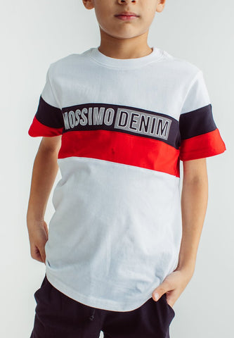 White Red Boys Color Block Shirt and Short Set Kids - Mossimo PH